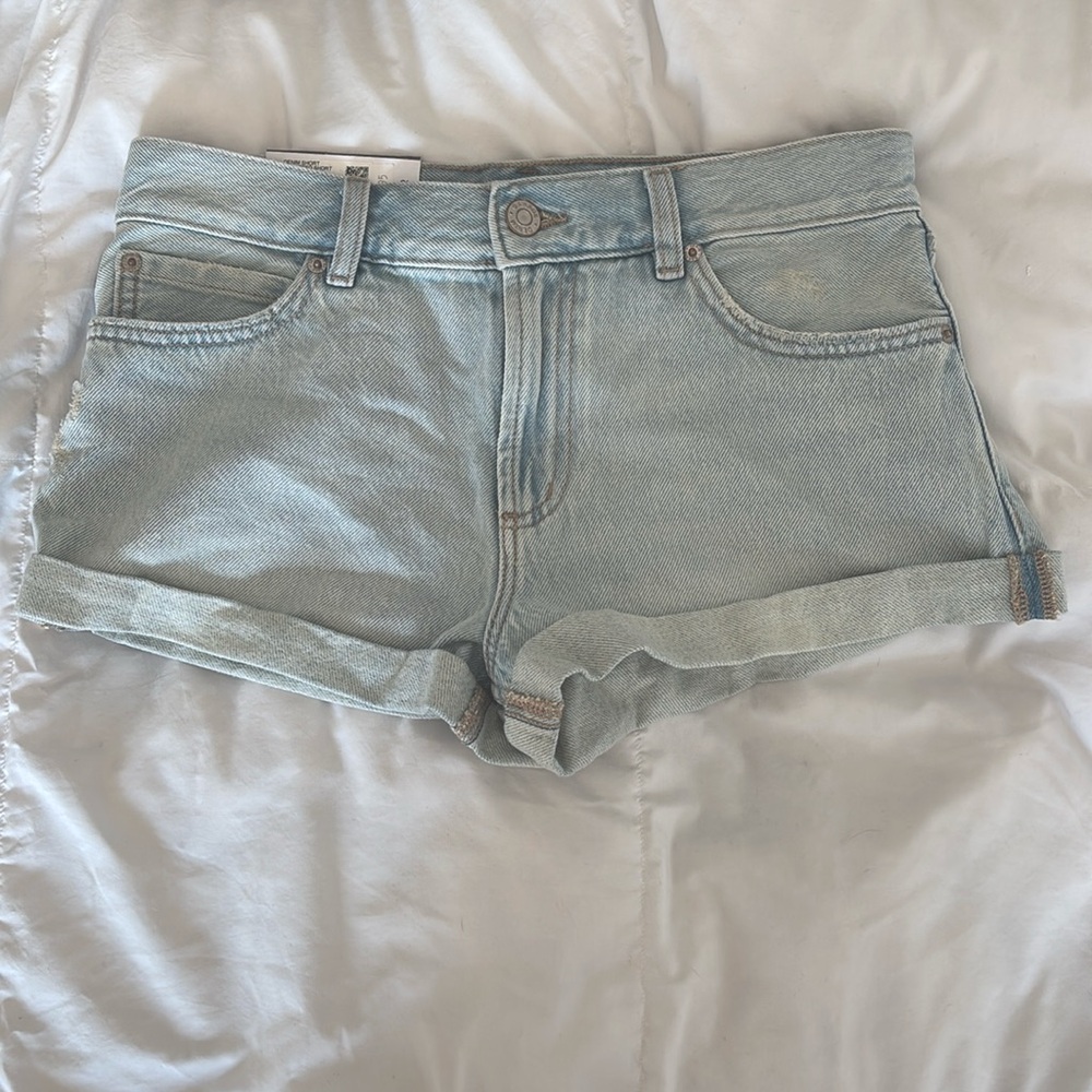 GARAGE low rise denim shorts